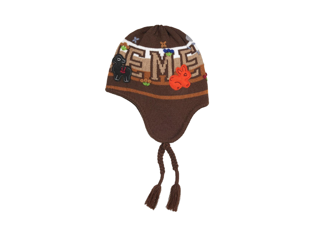Supreme Felt Applique Earflap Beanie Brown-Supreme-pikastore.cz