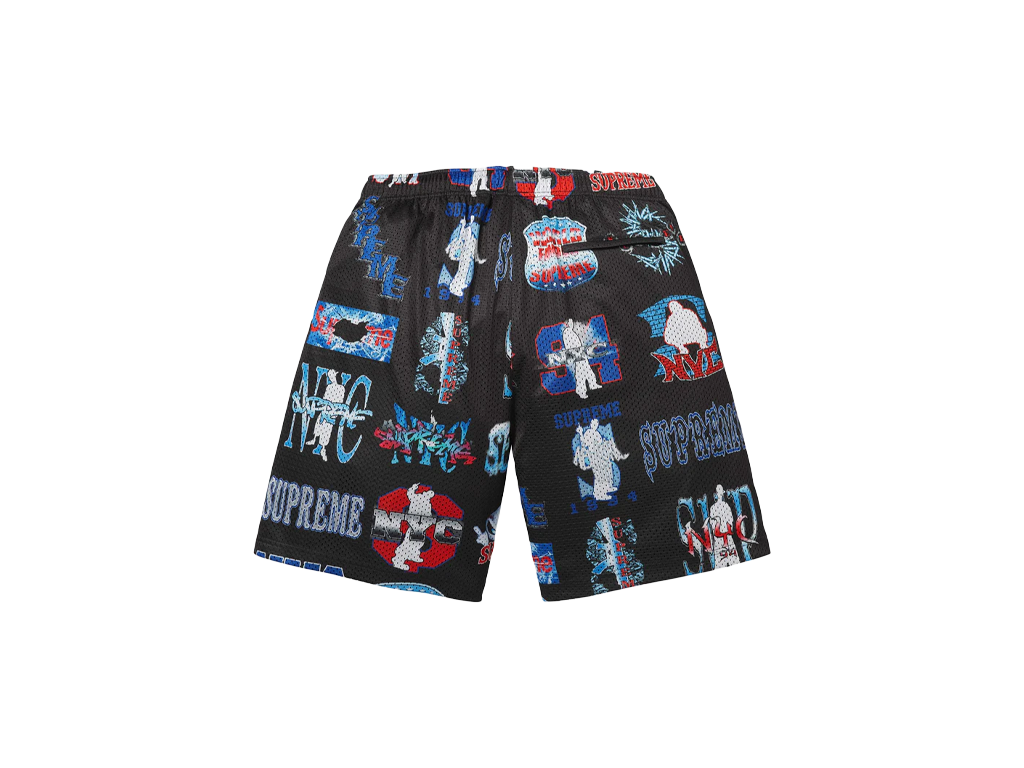 Supreme Flash Mesh Short Black-Supreme-pikastore.cz