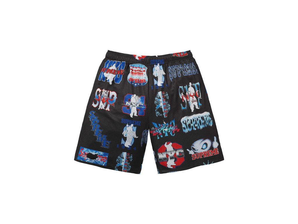 Supreme Flash Mesh Short Black-Supreme-pikastore.cz