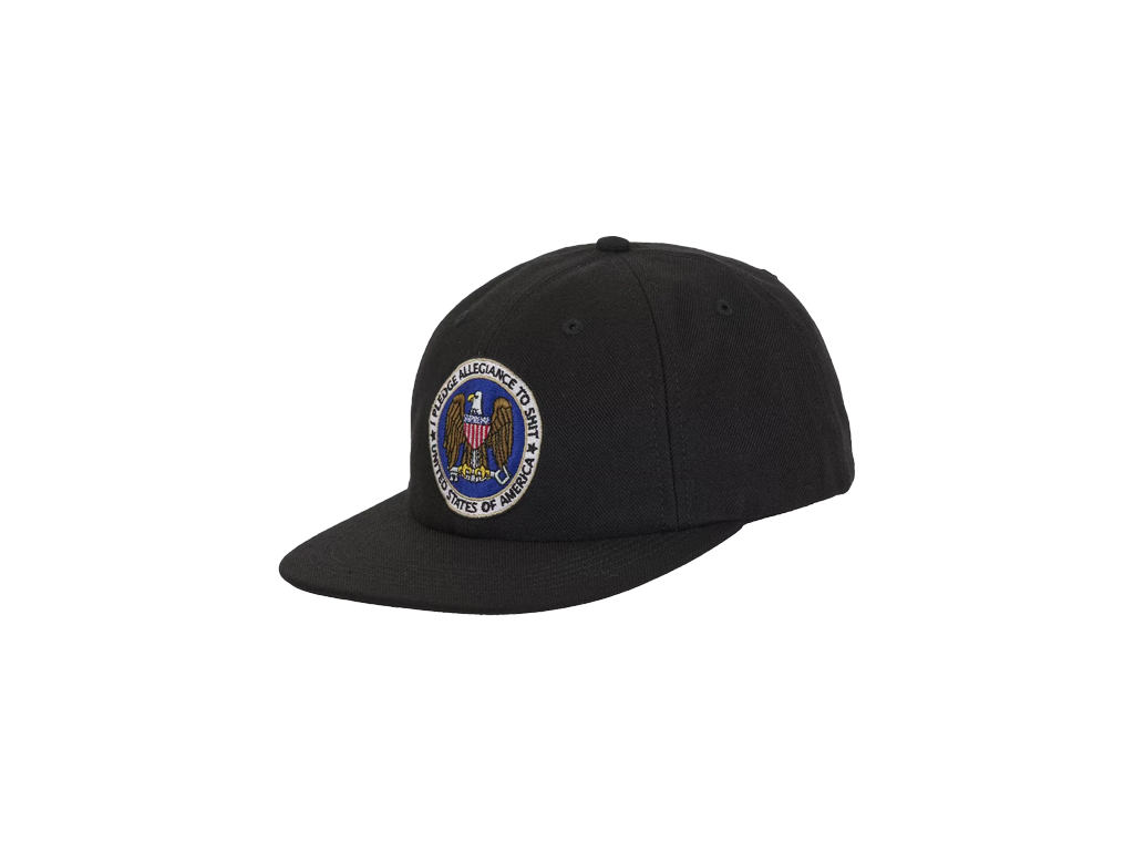 Supreme Pledge Allegiance 6-Panel Black-Supreme-pikastore.cz