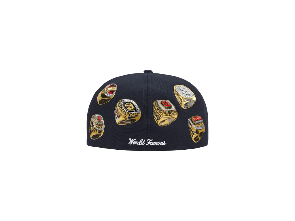 Supreme Rings Box Logo New Era Navy