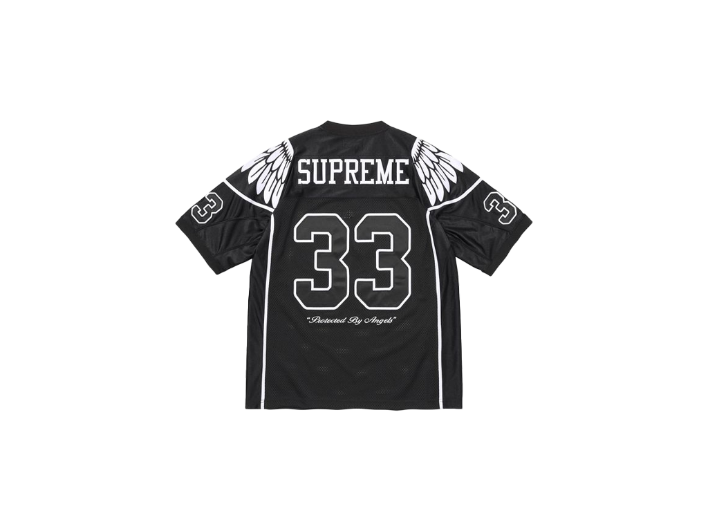 Supreme Wings Football Jersey Black-Supreme-pikastore.cz