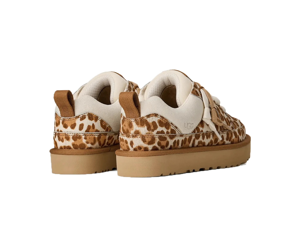 UGG Lowmel Lo Plains Felicity Leopard Jasmine (Women's) – slippers – foto 4 van 5