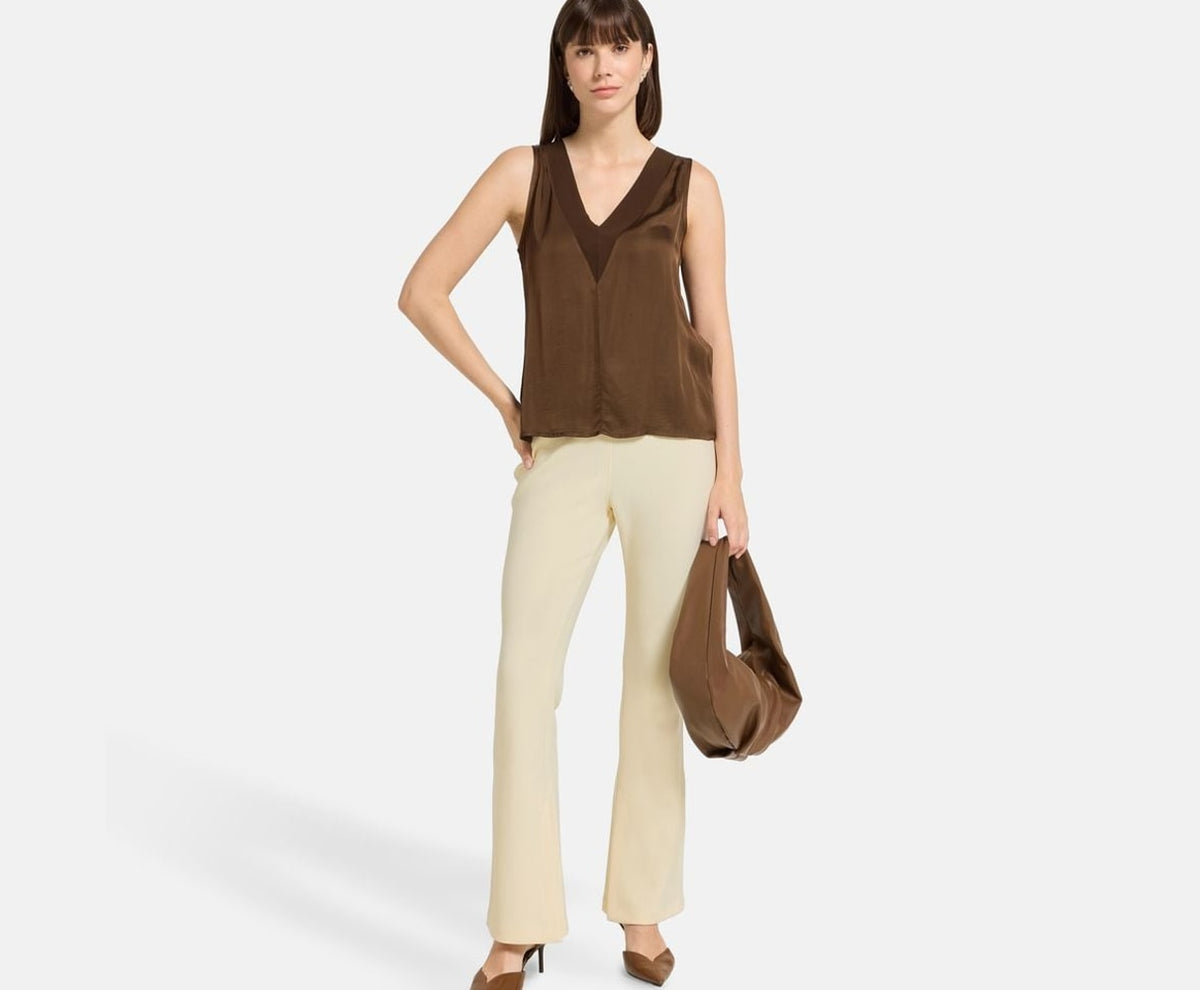 Calvin Klein Flared trousers Pink – byxor – foto 5 av 5