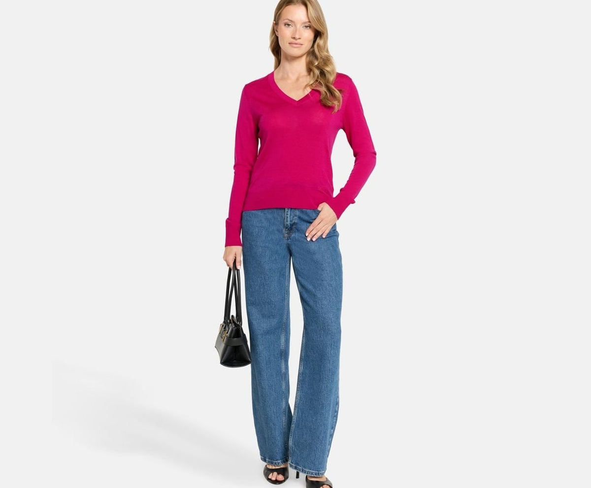 Calvin Klein Wool pullover Pink – pulóver – fotó 5/5