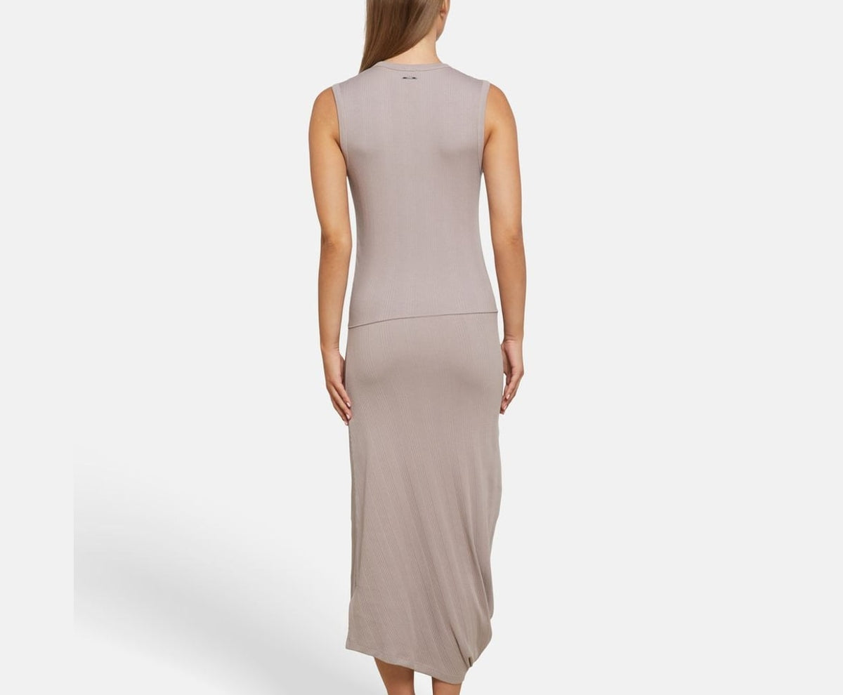 Calvin Klein Midi dress Greige – îmbrăcăminte – fotografia 4 din 5