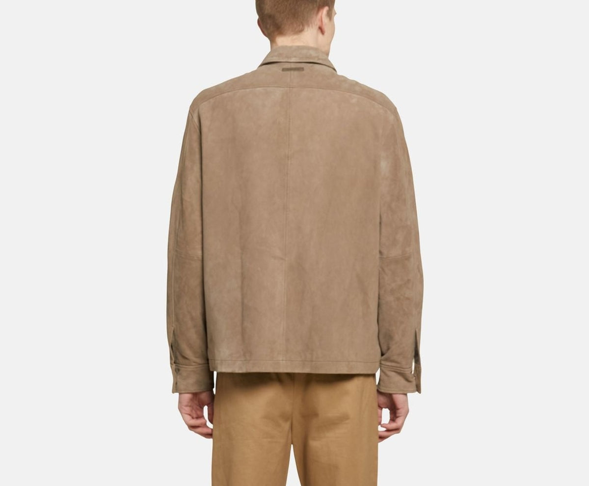 Calvin Klein Leather jacket Light Grey – jakke – foto 4 af 6