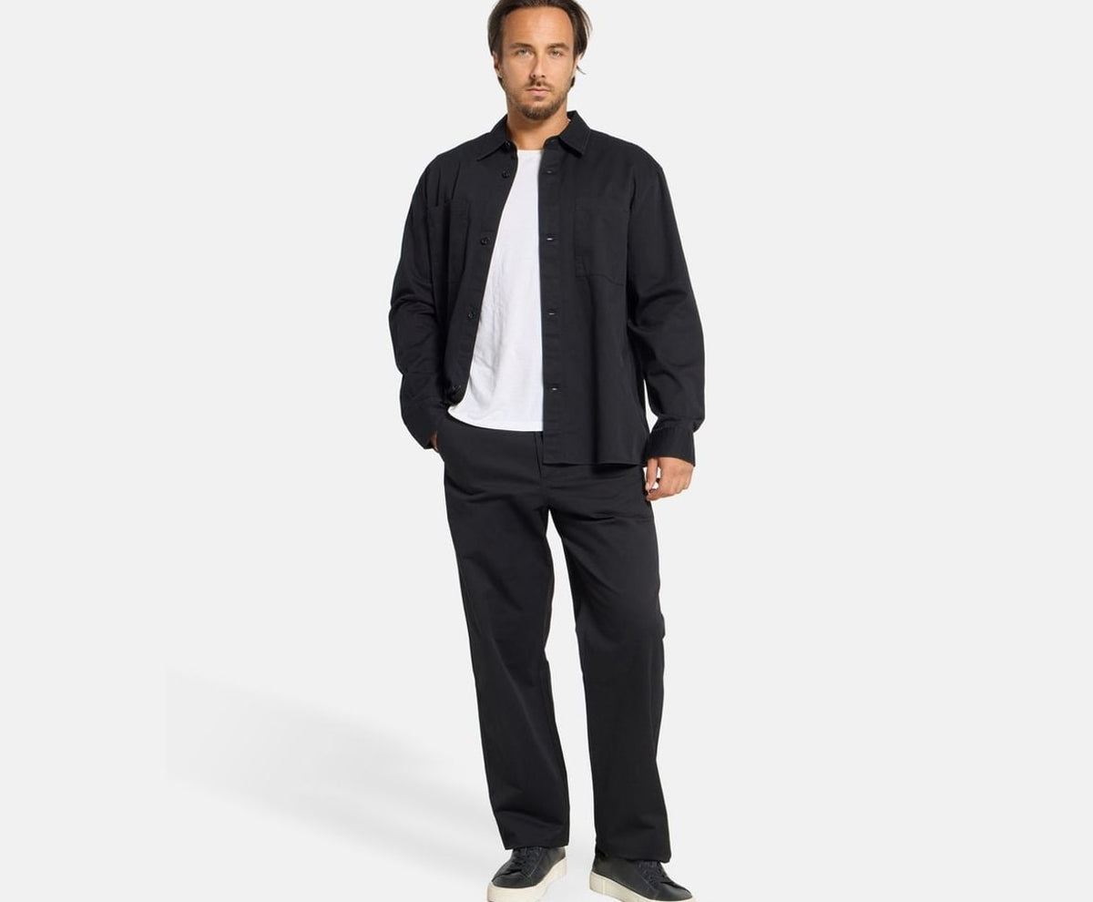 Calvin Klein Long-sleeved shirt - easy fit Black – koszulka – zdjęcie 5 z 5