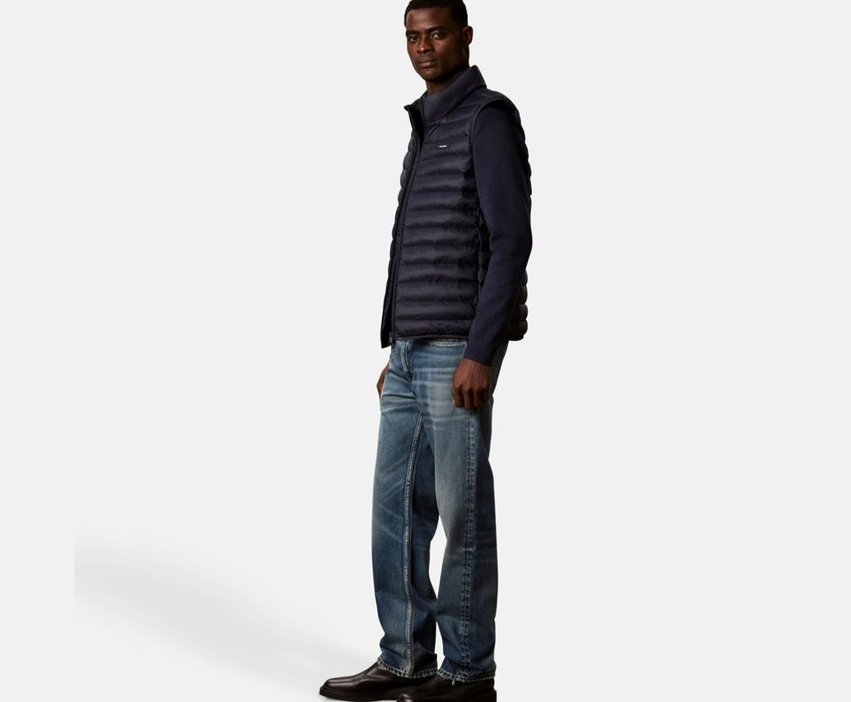 Calvin Klein Quilted gilet Dark Blue – dzseki – fotó 5/5