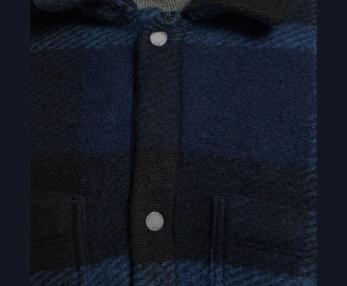 Timberland Wool-blend shacket Midnight Blue – kleding – foto 3 van 6