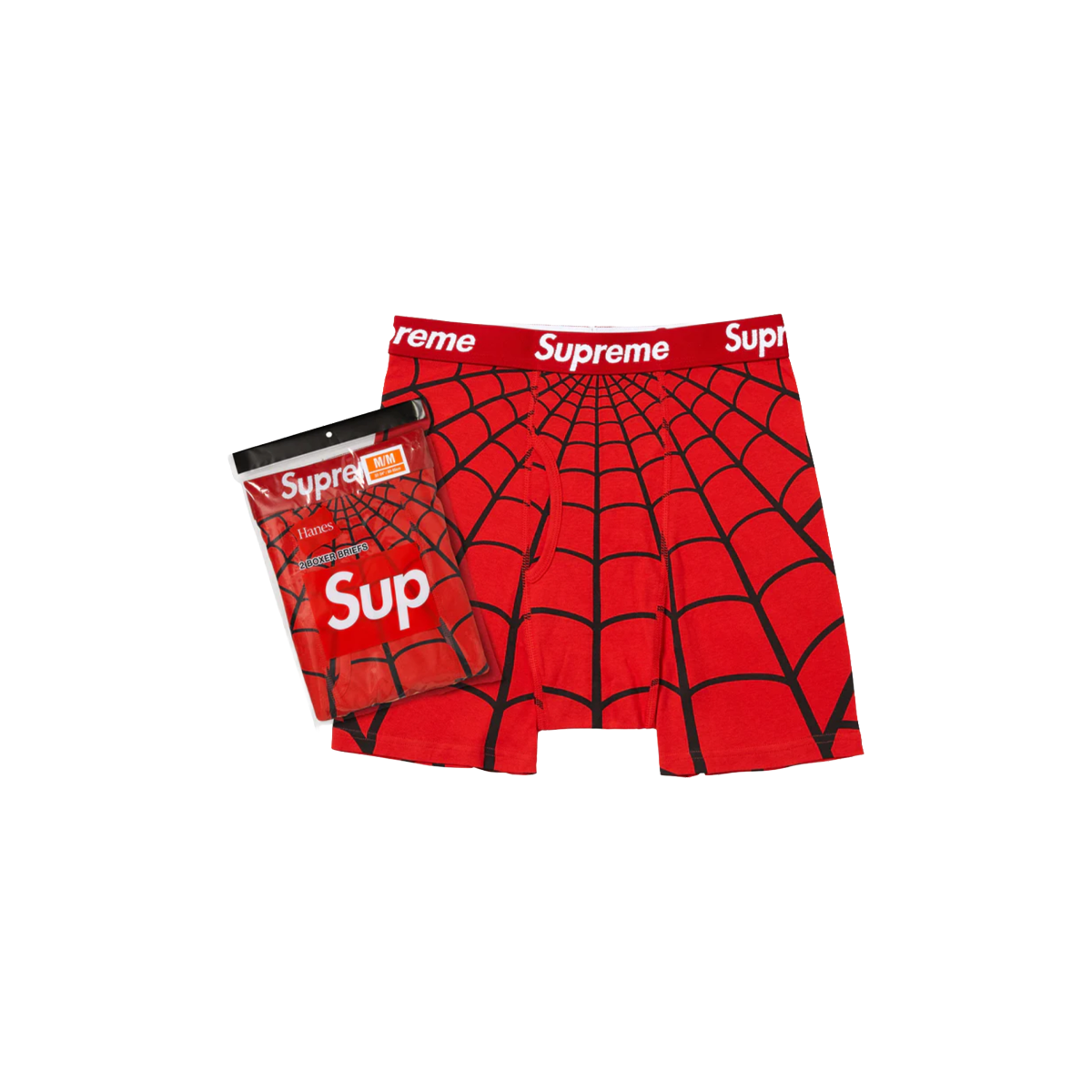 Supreme Boxers Spiderman Red