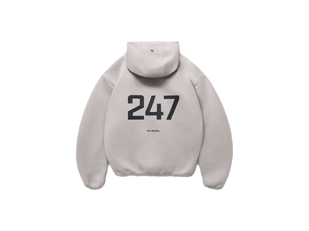 Represent 247 Form Zip Hoodie Ash Grey