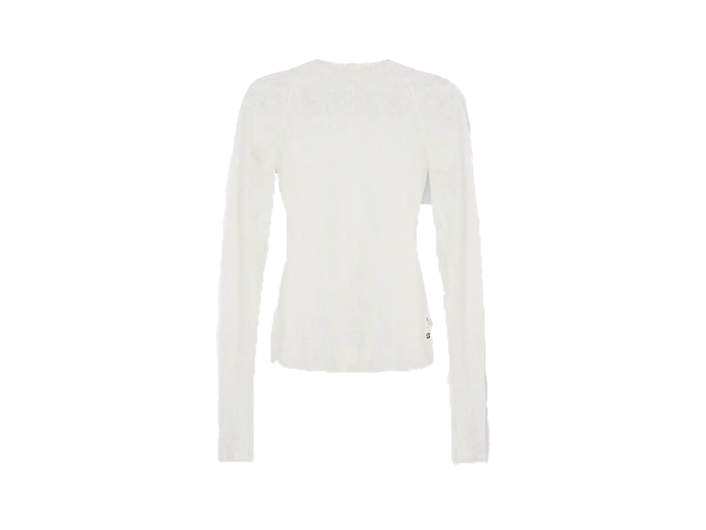 Represent 247 Performance Burnout Long Sleeve Off White
