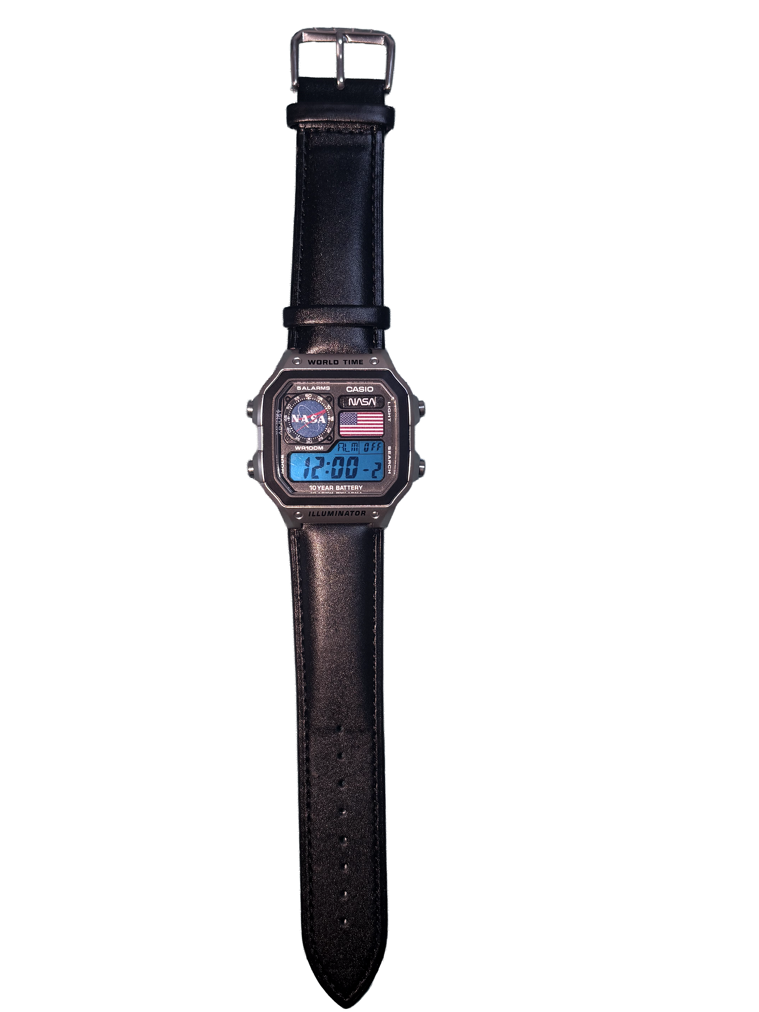 Modial Casio Nasa Leather Watch-Apparel & Accessories-Modial-pikastore.cz