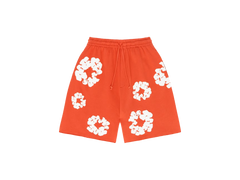 Denim Tears Cotton Wreath Sweatshorts Orange