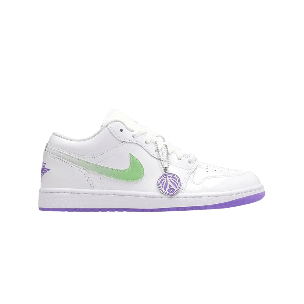Air Jordan 1 Low SE Quai54 White Grape – boty, bílá