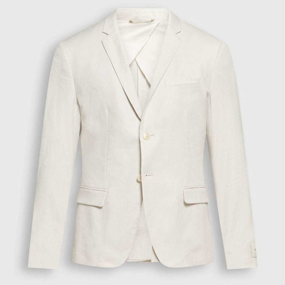 Calvin Klein Linen-blend suit jacket Ecru – dzseki