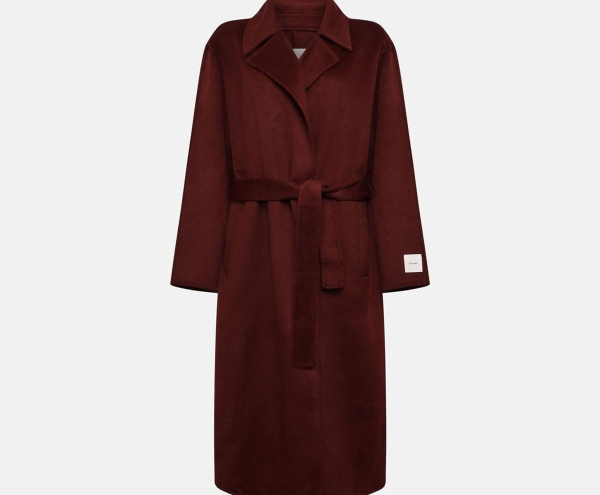 Calvin Klein Wool-blend coat Red – одяг, червоний