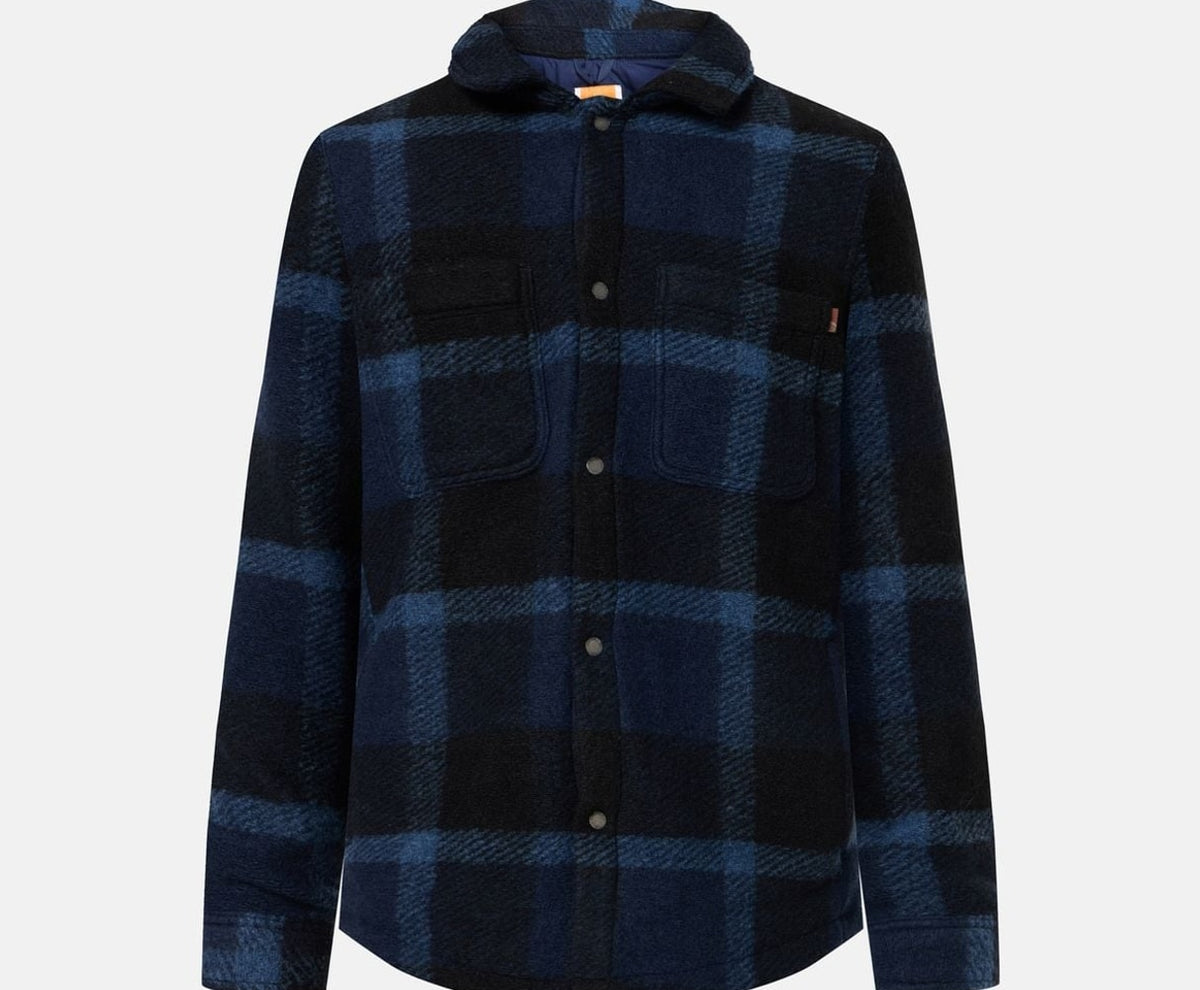 Timberland Wool-blend shacket Midnight Blue – îmbrăcăminte