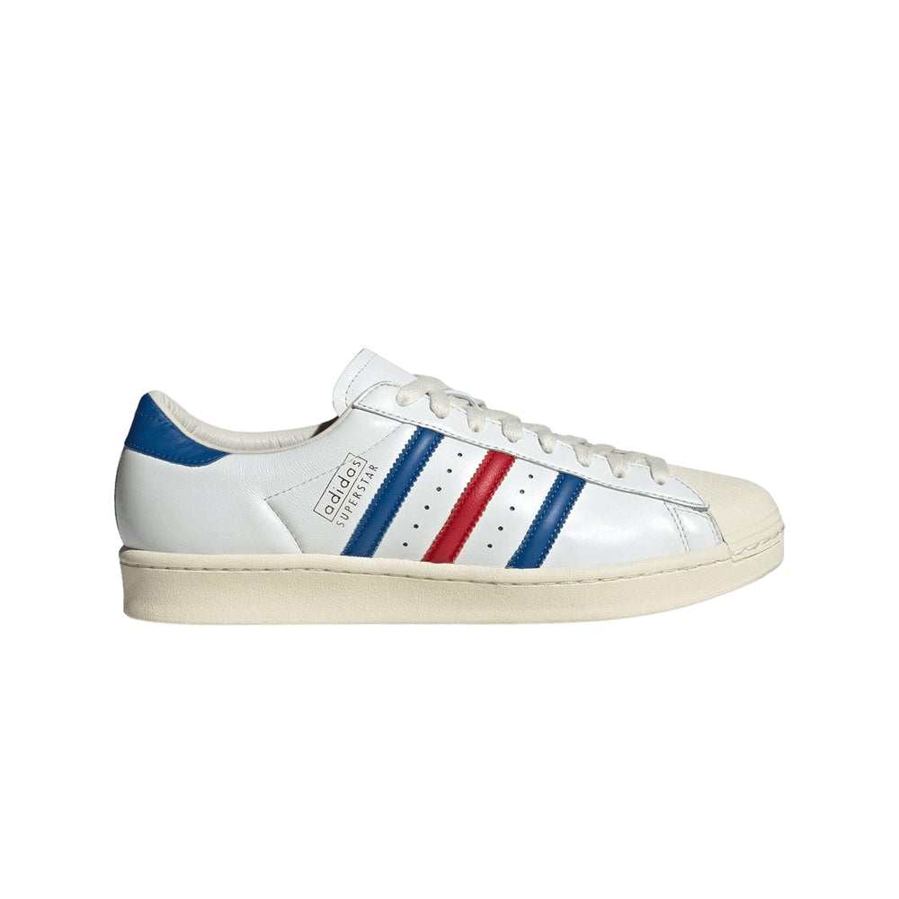 adidas Superstar Vintage Made in Germany White Blue Scarlet – chaussures, blanc
