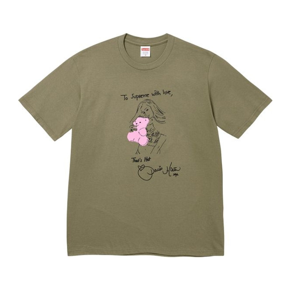Supreme Paris Tee Light Olive – camiseta