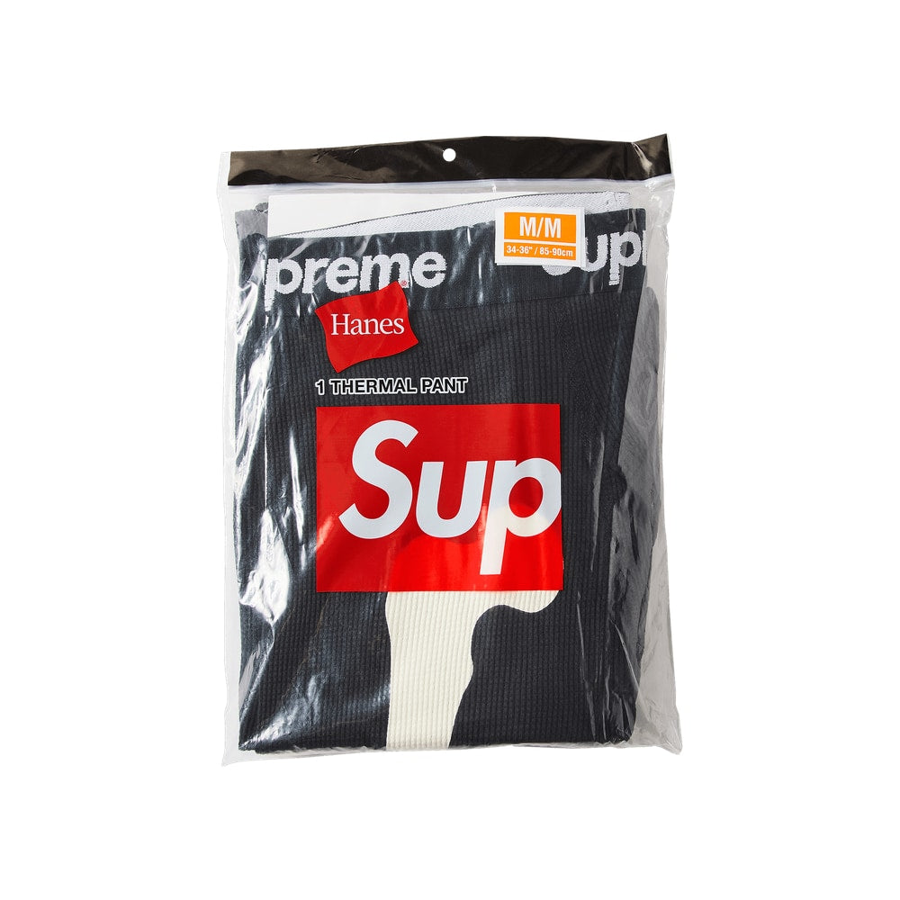 Supreme x Hanes Bones Thermal Pant (1 Pack) Black – spodnie