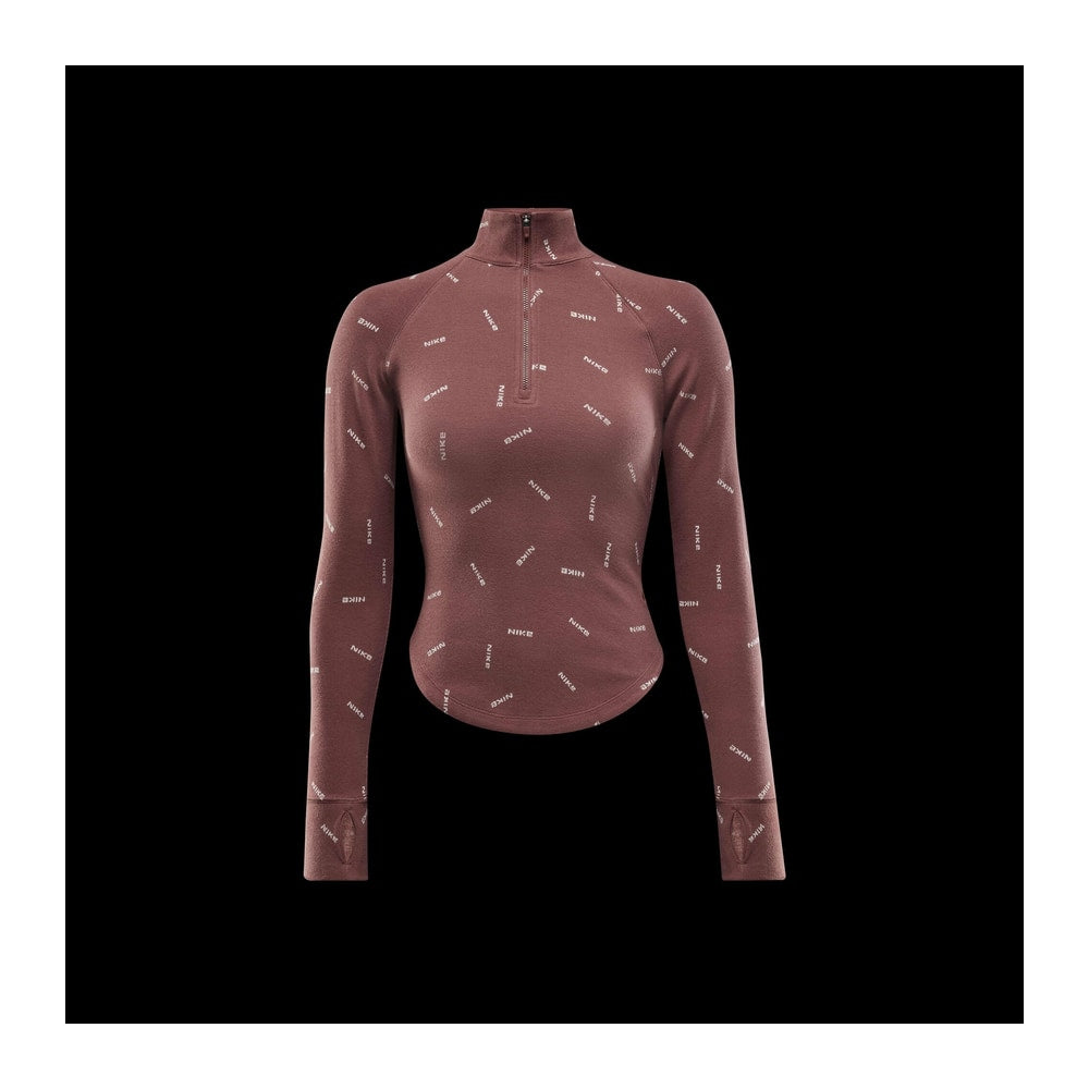 Nike Sportswear Collection Women's Slim 1/2-Zip Long-Sleeve Logo Top – vêtements