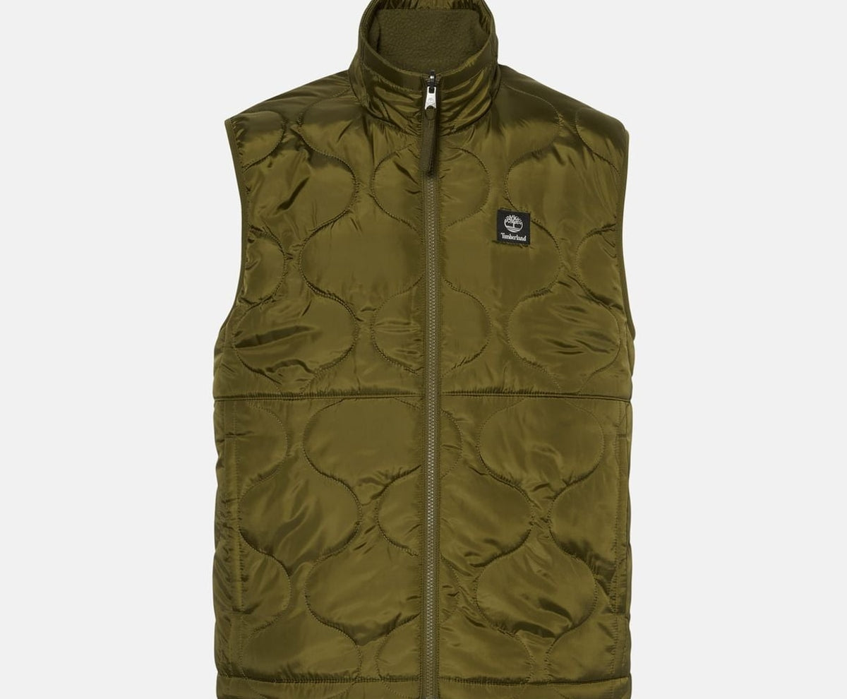 Timberland Reversible gilet Newton Khaki – odzież