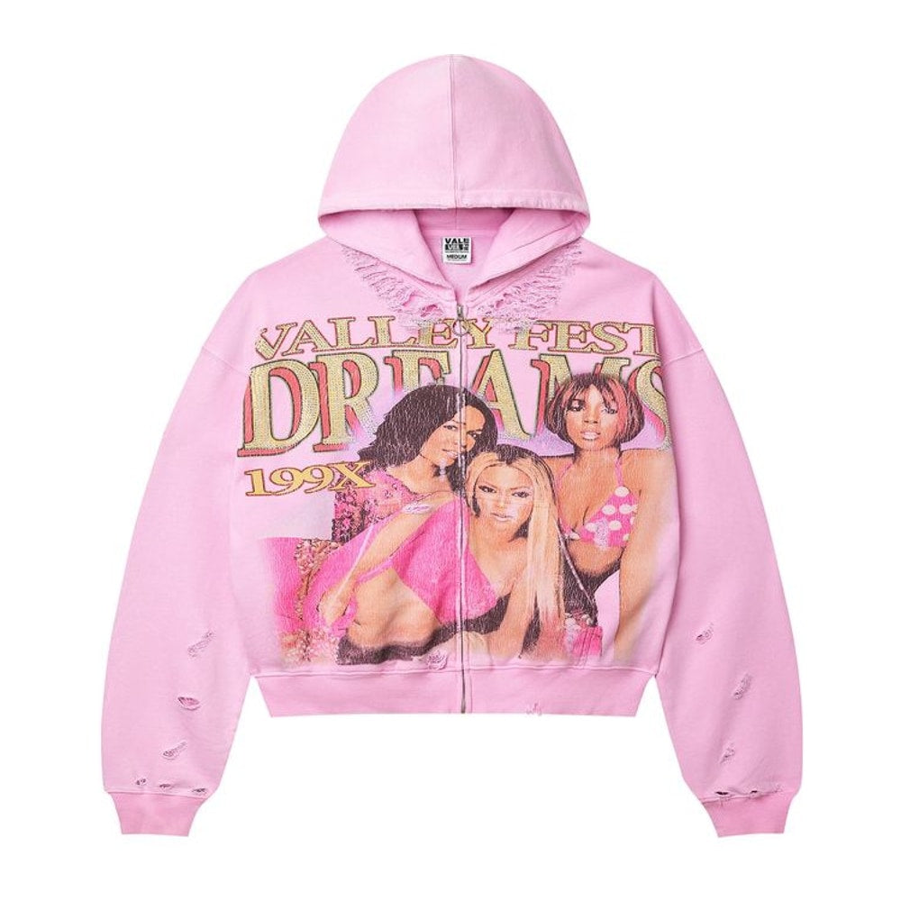 Vale Forever Dreams Zip Up Hoodie Pink – pulóver
