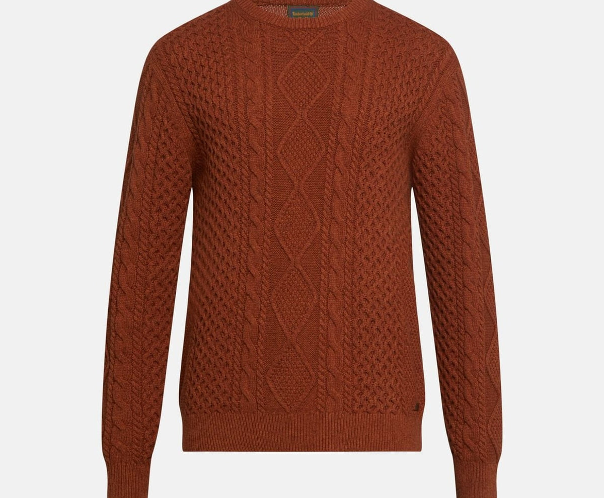 Timberland Knitted jumper Phillips Brook Cherry Red – odzież