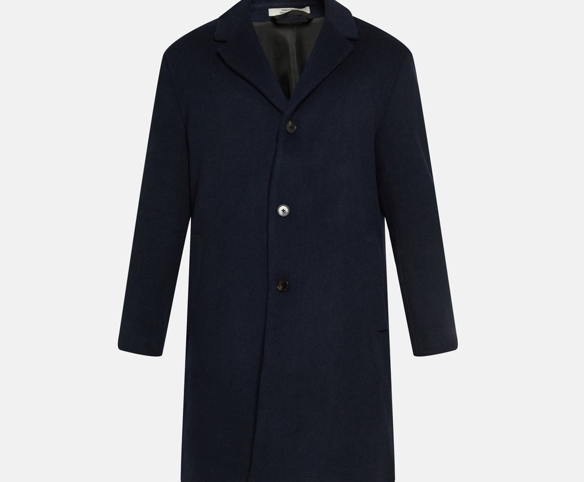 Calvin Klein Wool-blend coat Blue – dzseki, kék