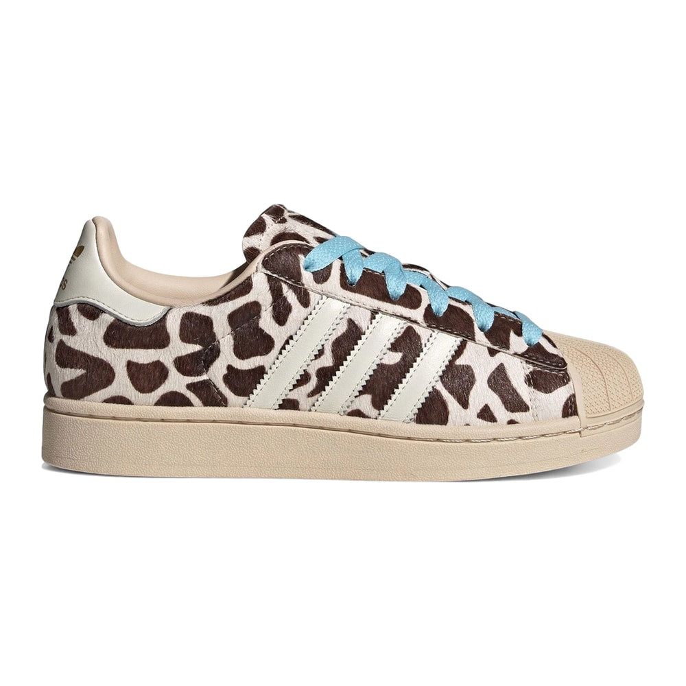 adidas Superstar II Cow Print Crystal Linen (Women's) – tenisky, béžová