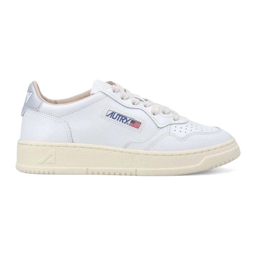 Autry Medalist Low White Silver (Women's) – sneakers, hvid