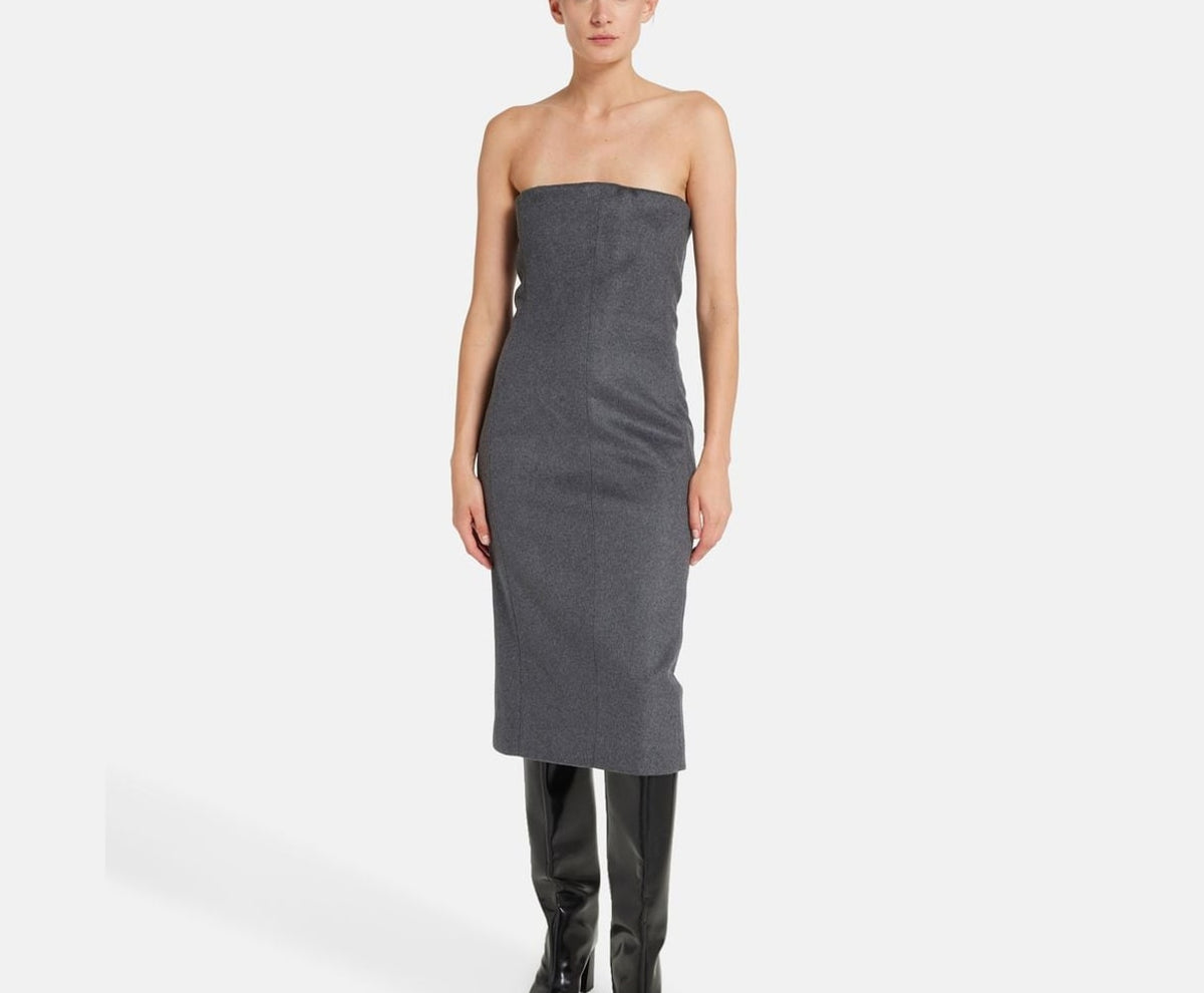 Calvin Klein Bandeau dress Grey – odjeća, siva