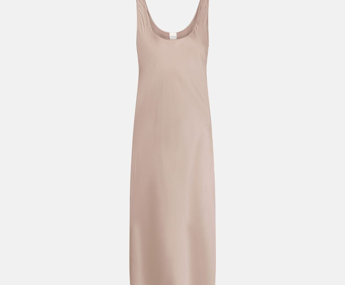 Calvin Klein Satin dress Hero Greige – одяг