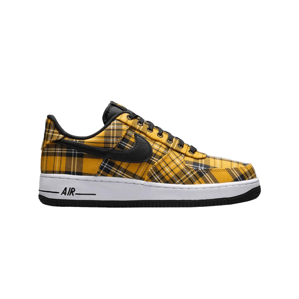 Nike Wmns Air Force 1 Low Yellow Plaid – shoes, orange