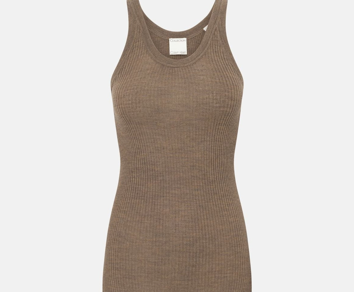 Calvin Klein Blouse Taupe – vaatteet