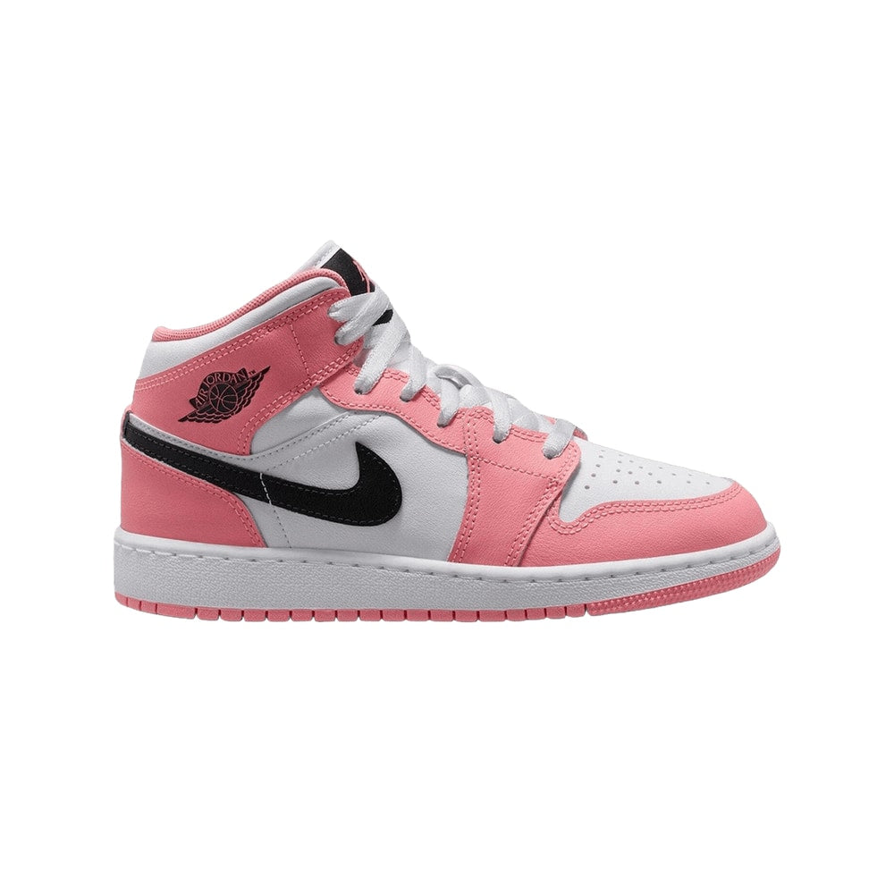 Air Jordan 1 Mid GS Pink Gaze – tenisky, červená