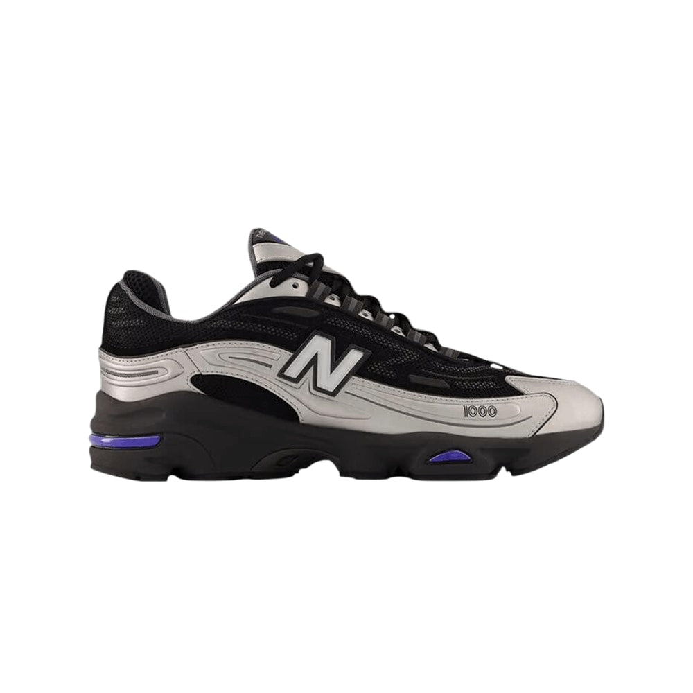 New Balance 1000 Black Silver Metallic – schoenen, zilver