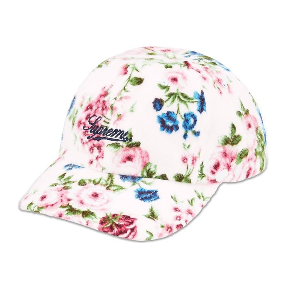 Supreme Floral Flannel 6-Panel 'White' – mössa