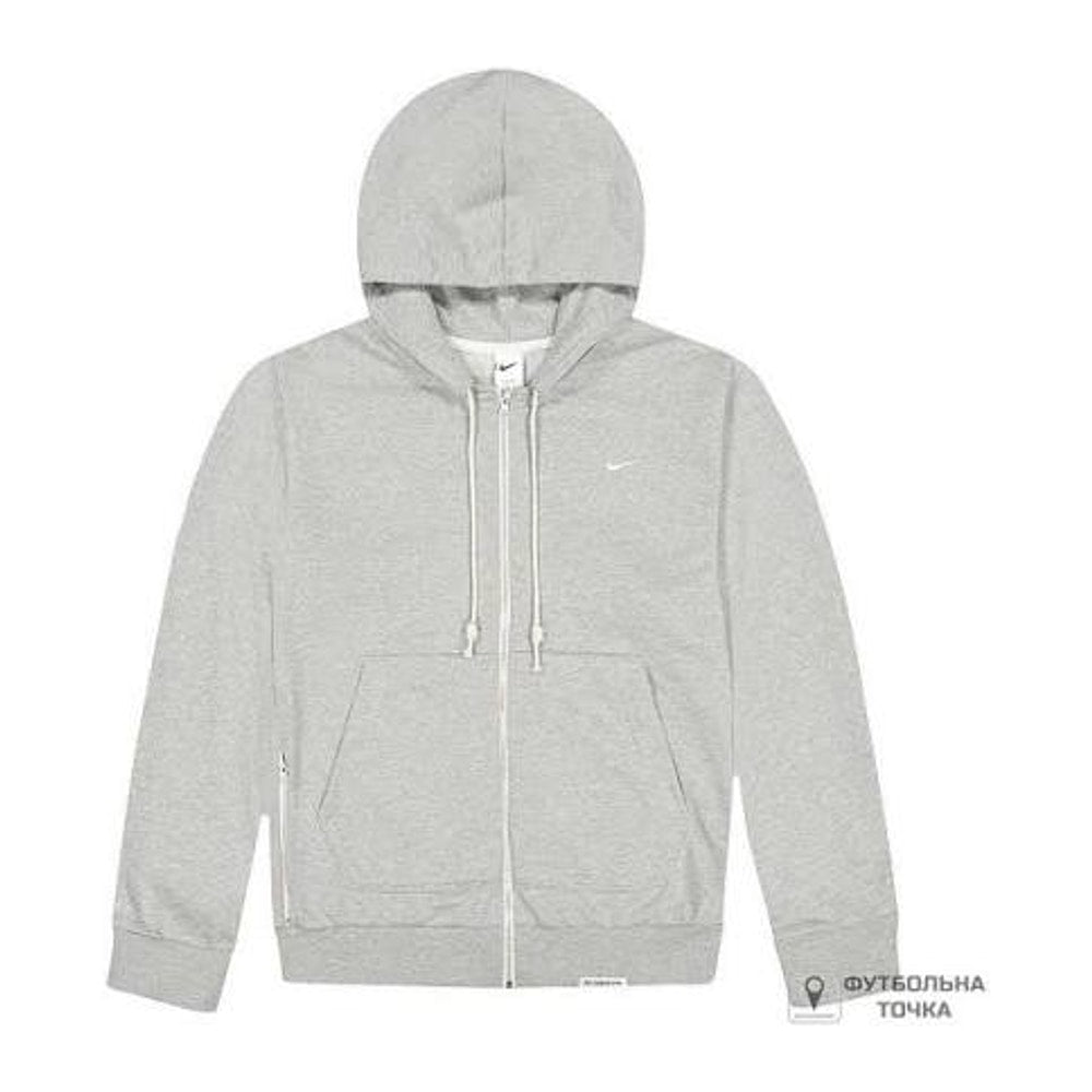 Nike Standard Issue Dri-FIT Full-Zip Basketball Hoodie Grey – hættetrøje