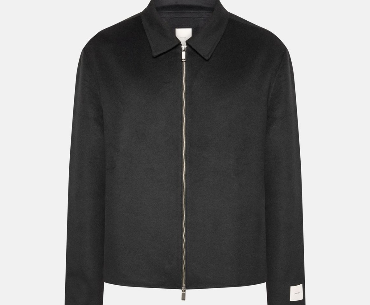 Calvin Klein Wool-blend jacket Black – chaqueta, negro