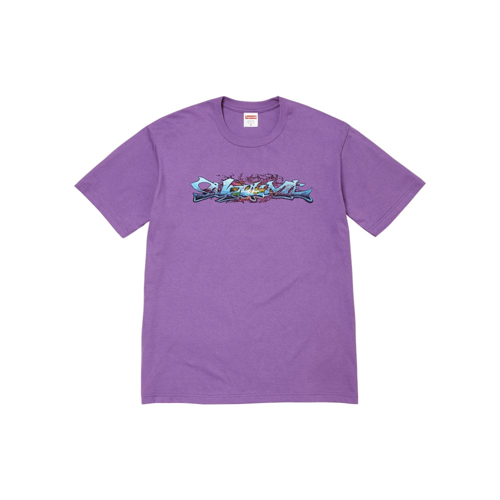 Supreme Tag Tee Purple – tričko