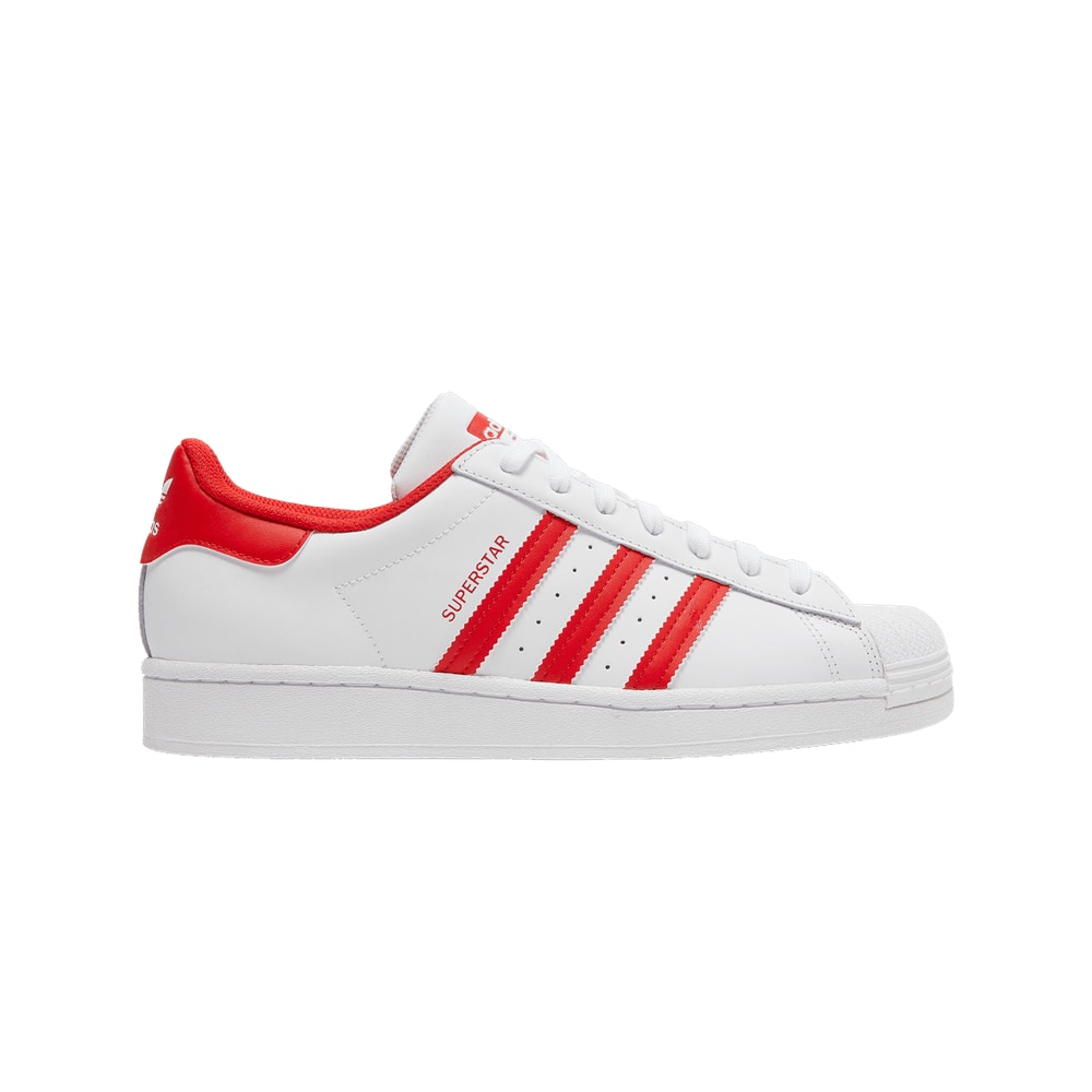 adidas Superstar White Vivid Red – chaussures, rouge