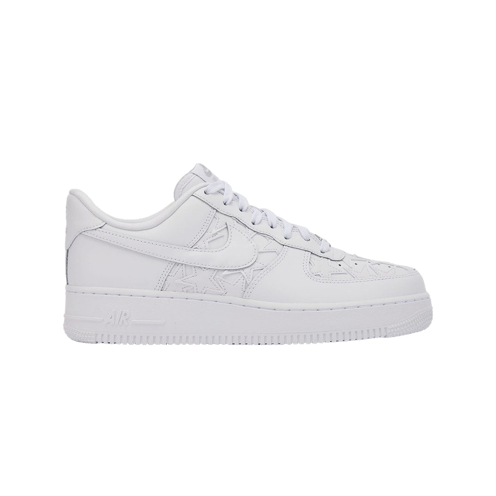 Nike Air Force 1 Low Stars Triple White White/White-Metallic Silver – tenisky, stříbrná