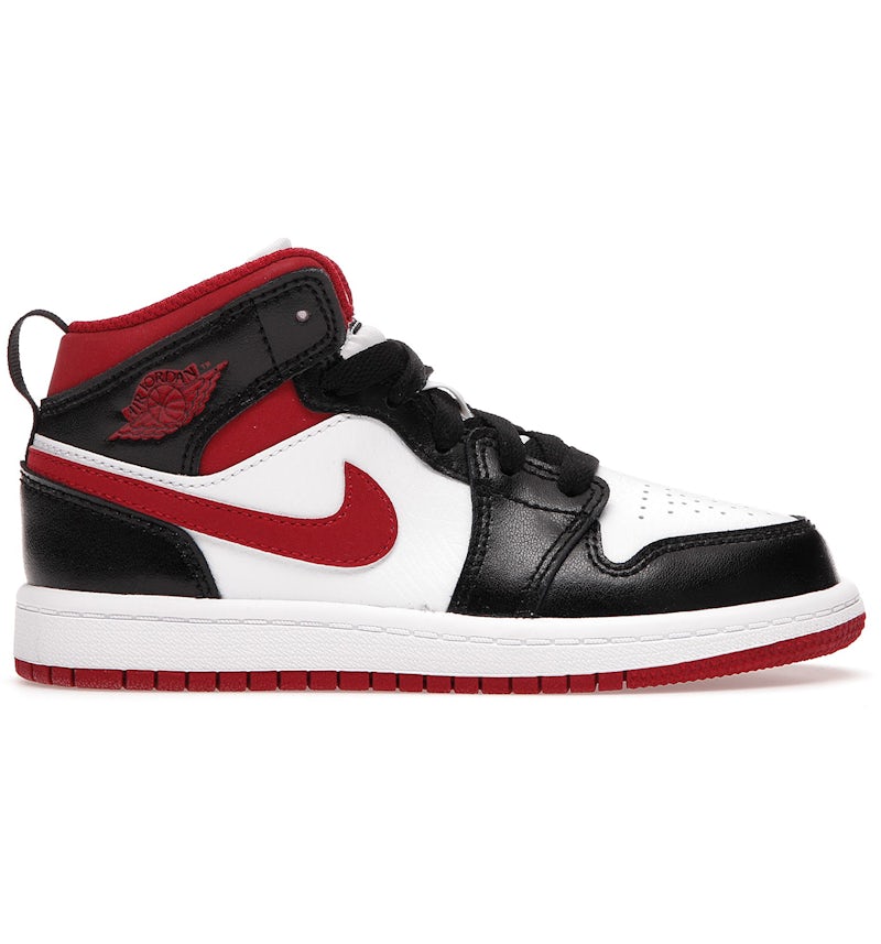 Air Jordan Jordan 1 Mid Gym Red Black White (PS) – sneakersy
