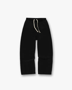 Represent Initial Wide Leg Sweatpants Jet Black