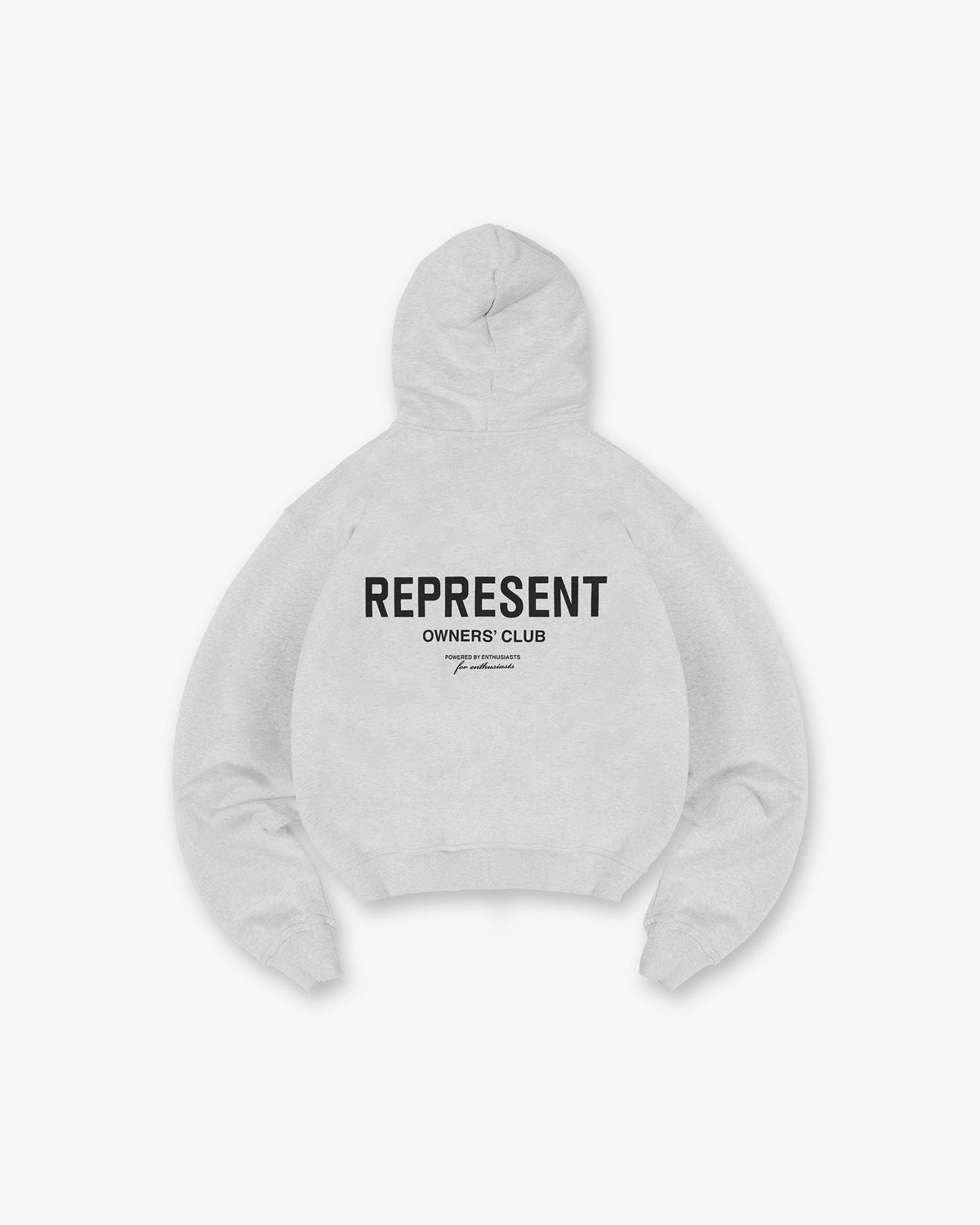 Represent Owners Club Zip Hoodie Ash Grey