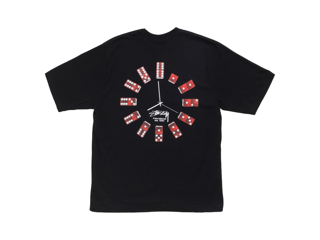 Stüssy Dice Clock Tee in Black