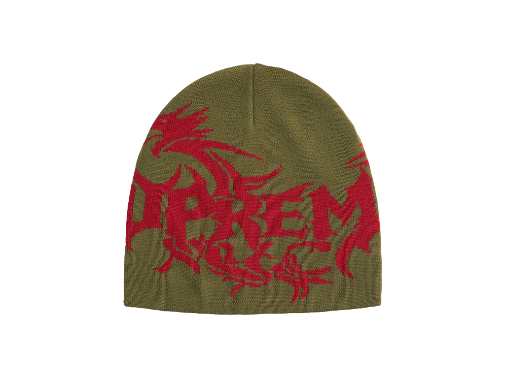 Supreme Dragon Beanie Olive-Supreme-pikastore.cz